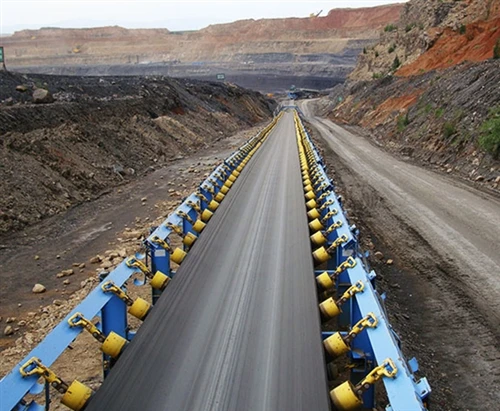 What are the environmental requirements for using a conveyor belt for mining?
